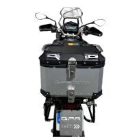 Top case GPR TECH compatible with  Benelli Trk 502 2017/2020 e4 GPR TECH Top case in aluminum, silver color with specific plate included Capacity 45 LT.