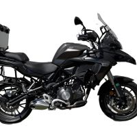 Top case GPR TECH compatible with  Benelli Trk 502 X 2017/2020 e4 GPR TECH Top case in aluminum, silver color with specific plate included Capacity 35 LT.