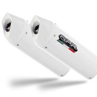 Pot echappement compatible avec Honda Crf 250 R 2006-2009, Albus Ceramic, Paire de pot d'échappement homologuées, livrées avec db killer amovible et raccords spécifiques 