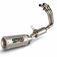 GPR pot echappement compatible avec Aprilia TUONO 660 2021-2024, M3 Inox , Homologué et légal, système d'échappement complet avec catalyseur et db killer amovible 