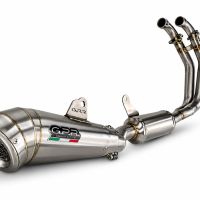 GPR pot echappement compatible avec Aprilia TUONO 660 2021-2024, Powercone Evo, Homologué et légal, système d'échappement complet avec catalyseur et db killer amovible 