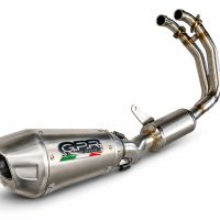 GPR pot echappement compatible avec Aprilia TUONO 660 2021-2024, GP-Revo Titanium, Homologué et légal, système d'échappement complet avec catalyseur et db killer amovible 