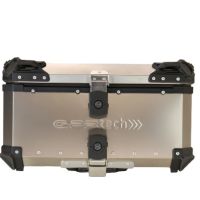 GPR TECH TITANIUM TOP CASE ALPI-TECH 55 LT.  Top case en Titane, couleur naturel avec plaque universelle incluse Capacité Litres 55