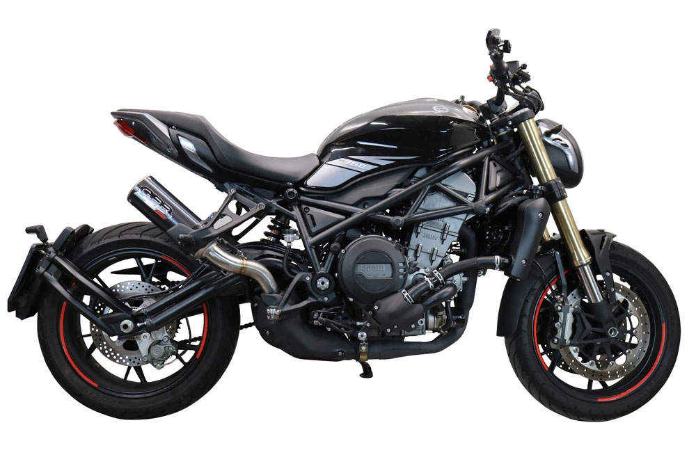 GPR exhaust compatible with  Benelli 752S 2019-2021, M3 Black Titanium, Slip-on exhaust including removable db killer and link pipe, EPA-compliant 