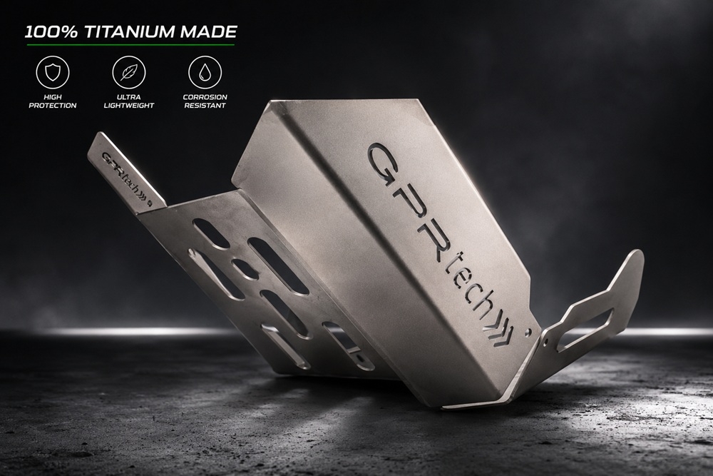 GPR TECH compatible with  Benelli Trk 502 X 2021/2024 e5 GPR TECH Titanium Skid plate 