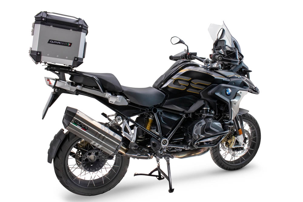 Top case GPR TECH compatible with  Bmw R 1250 Gs 2021/2024 e5 GPR TECH Top case in aluminum, silver color with specific plate included Capacity 35 LT.