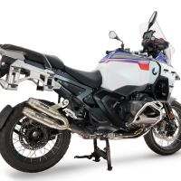 GPR pot echappement compatible avec Bmw R 1300 GS Adventure 2024-2026, Deeptone Duplex, Paire de pot d'échappement homologuées, livrées avec db killer amovible et raccords spécifiques 