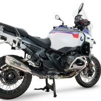 GPR pot echappement compatible avec Bmw R 1300 GS Adventure 2024-2026, GP-Revo Titanium, Échappement légal, homologué,silencieux avec db killer amovible et tuyau de liaison spécifique 
