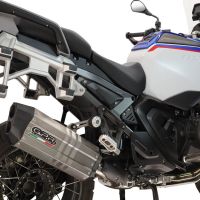 GPR pot echappement compatible avec Bmw R 1300 GS Adventure 2024-2026, Hyper Sonic Titanium, Échappement légal, homologué,silencieux avec db killer amovible et tuyau de liaison spécifique 