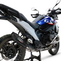 GPR exhaust compatible with  Bmw R1300R R/RS 2025-2026, GP-Revo Black Titanium, Slip-on exhaust including removable db killer and link pipe, EPA-compliant 