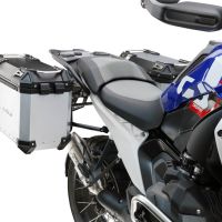 GPR TECH compatible with  Bmw R 1300 GS Adventure 2024/2026 Paire de valises latérales en aluminium avec couleur argent avec support de valise spécifique Capacité 38 LT. + 38 LT.