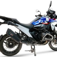 GPR exhaust compatible with  Bmw R1300GS Adventure 2024-2026, Hyper Sonic Black Titanium, Slip-on exhaust including removable db killer and link pipe, EPA-compliant 