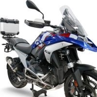 Top case GPR TECH compatible with  Bmw R 1300 GS 2024/2026 Top Case Alpitech en aluminium, couleur argent avec plaque spécifique pour porte-bagages arrière Capacité Litres 35