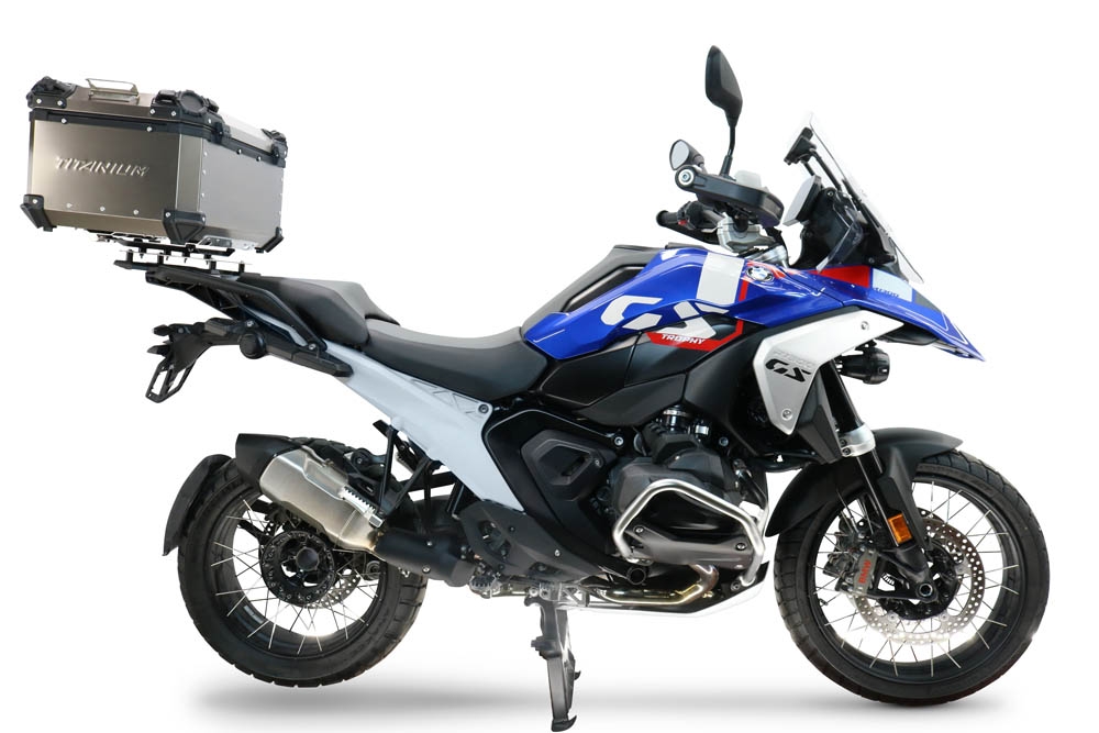  Bmw R 1300 GS Adventure 2024/2026 Top case en Titane, couleur naturel  avec plaque spécifique incluse Capacité Litres 55