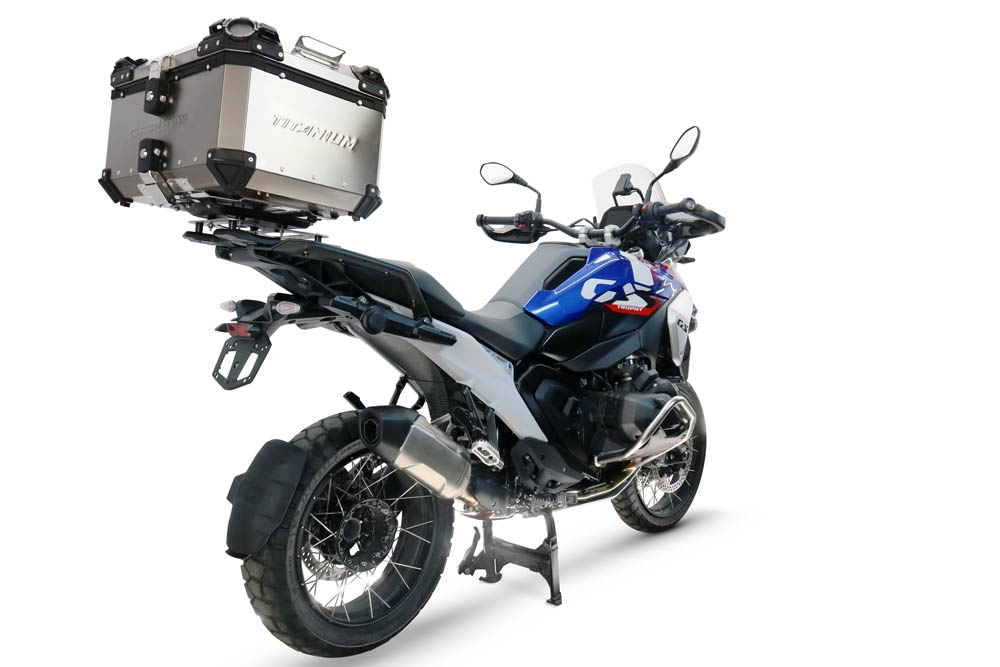  Bmw R 1300 GS Adventure 2024/2026 Top case en Titane, couleur naturel  avec plaque spécifique incluse Capacité Litres 55