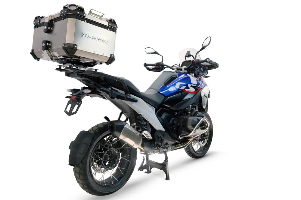  Bmw R 1300 GS Adventure 2024/2026 Top case en Titane, couleur naturel  avec plaque spécifique incluse Capacité Litres 55