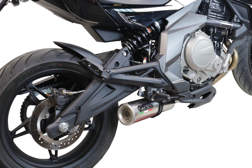 Pot echappement compatible avec Cf Moto 700 Mt 2023-2024, M3 Inox , Pot Echappement homologué pour les marchés non européens 