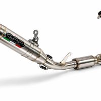 GPR pot echappement compatible avec Cf Moto 675NK 2024-2027, Deeptone Inox, Homologué et légal, système d'échappement complet avec catalyseur et db killer amovible 