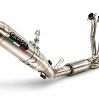 GPR pot echappement compatible avec Cf Moto 675NK 2024-2027, Deeptone Inox, Homologué et légal, système d'échappement complet avec catalyseur et db killer amovible 