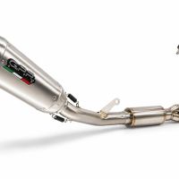 GPR pot echappement compatible avec Cf Moto 675SR-R 2024-2027, GP-Revo Titanium, Homologué et légal, système d'échappement complet avec catalyseur et db killer amovible 