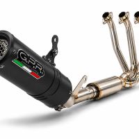 GPR pot echappement compatible avec Cf Moto 675SR-R 2024-2027, M3 Black Titanium, Homologué et légal, système d'échappement complet avec catalyseur et db killer amovible 