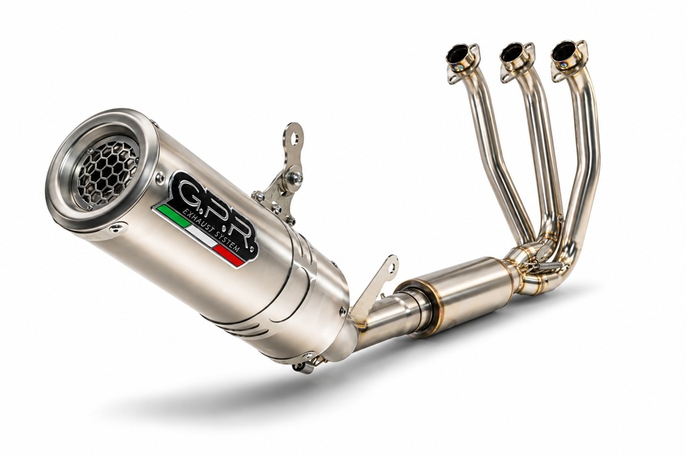 GPR pot echappement compatible avec Cf Moto 675SR-R 2024-2027, M3 Inox , Homologué et légal, système d'échappement complet avec catalyseur et db killer amovible 
