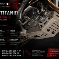 GPR TECH compatible with  Honda Crf 400 RX 2021/2024 Sabot moteur en titane 