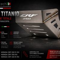 GPR TECH compatible with  Honda Crf 250 R/RX 2022/2024 GPR TECH Titanium Skid plate 