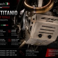 GPR TECH compatible with  Honda Crf 250 R/RX 2022/2024 GPR TECH Titanium Skid plate 