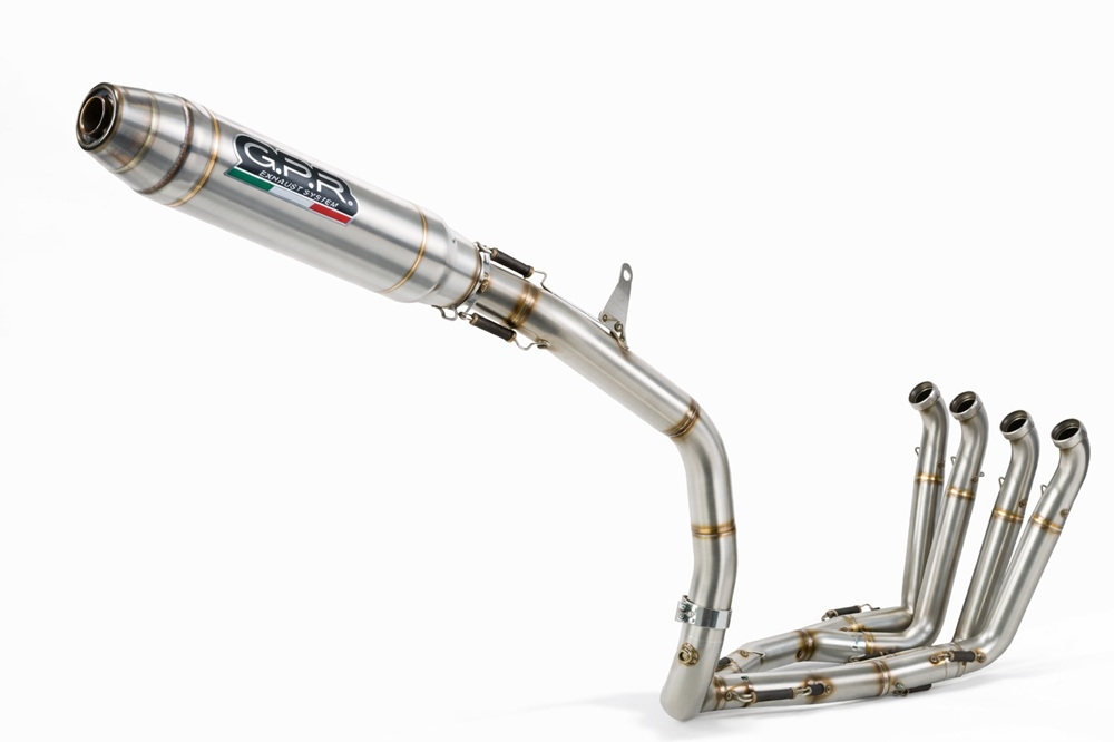 GPR pot echappement compatible avec Honda Cbr 600 Rr 2024-2026, Deeptone Inox, Pot d'échappement complet racing, compris de collecteur et db killer amovible, sans homologation 
