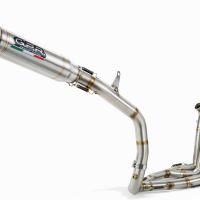 GPR pot echappement compatible avec Honda Cbr 600 Rr 2007-2023, Deeptone Inox, Pot d'échappement complet racing, compris de collecteur et db killer amovible, sans homologation 