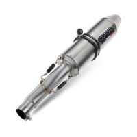 Exhaust compatible with Aeon Cobra 420 2022-2023, Deeptone Atv, Slip-on exhaust including removable db killer and link pipe, EPA-compliance NOT required 