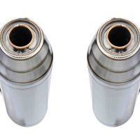Exhaust compatible with Yamaha YZF 1000 R1 2004-2006, Deeptone Inox, Dual slip-on including removable db killers and link pipes, EPA-compliant 