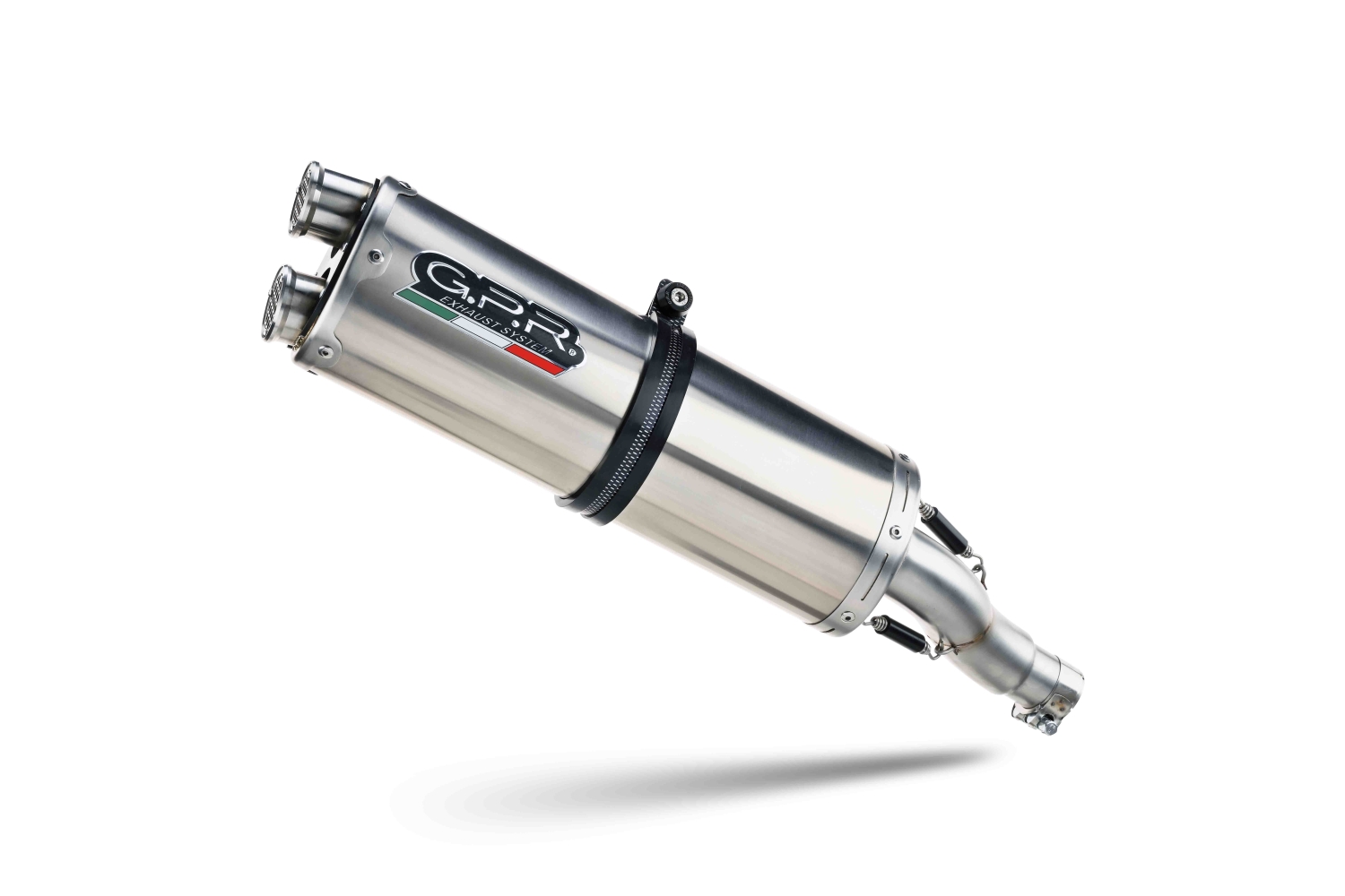 Pot echappement compatible avec Bmw R 1200 R 2006-2010, Dual Inox, Échappement légal, homologué,silencieux avec db killer amovible et tuyau de liaison spécifique 