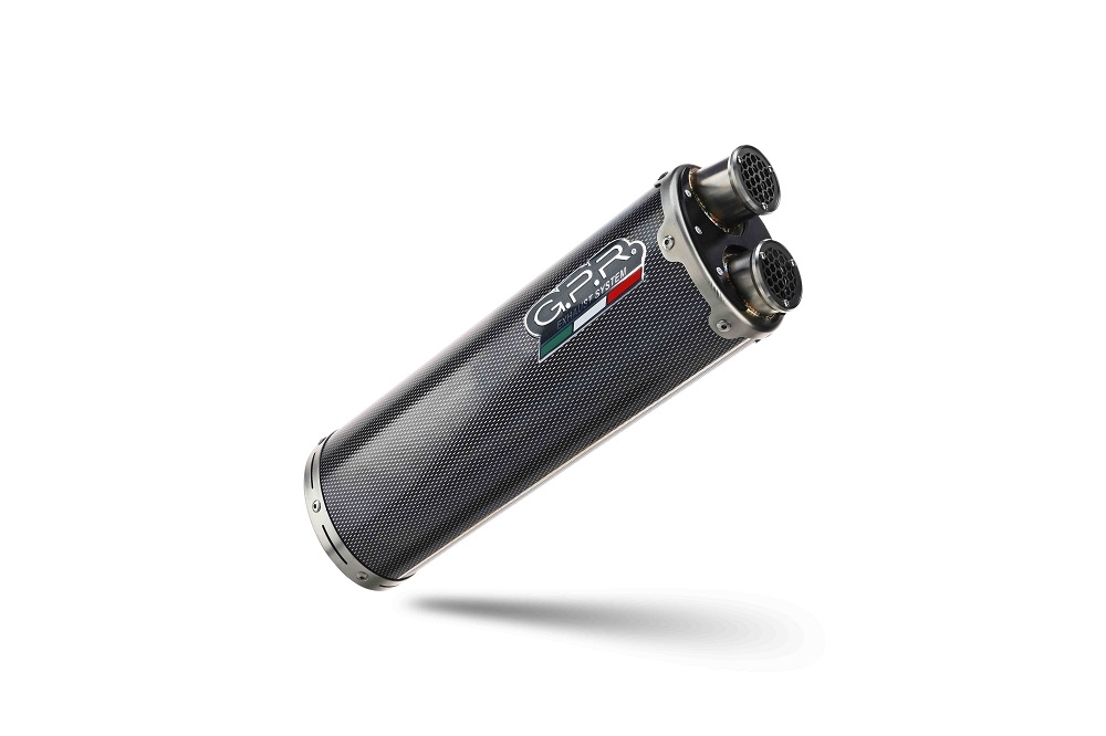 GPR pot echappement compatible avec  Voge 650DSX 2021-2024, Dual Poppy, Échappement légal, homologué,silencieux avec catalyseur, db killer amovible et tuyau de liaison spécifique 