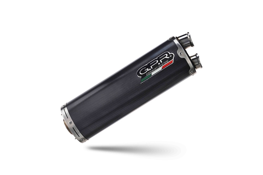 GPR pot echappement compatible avec  Voge 650DSX 2021-2024, Dual Poppy, Échappement légal, homologué,silencieux avec catalyseur, db killer amovible et tuyau de liaison spécifique 