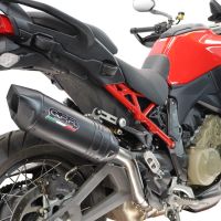 GPR exhaust compatible with Ducati Multistrada V4 - V4S 2025-2026, Furore-X Titanio Nero, Slip-on exhaust including removable db killer and link pipe, not EPA-compliant 