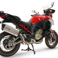 GPR exhaust compatible with Ducati Multistrada V4 - V4S 2025-2026, Hyper Sonic Titanium, Slip-on exhaust including removable db killer and link pipe, not EPA-compliant 