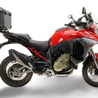 Top case GPR TECH compatible with  Harley Davidson Pan America 1250 2020/2024 Top Case Alpitech en aluminium, couleur noire avec plaque spécifique incluse Capacité Litres 35