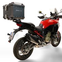 Top case GPR TECH compatible with  Ducati Multistrada V4 - V4S 2025/2026 GPR TECH Top case in aluminum, black color with specific plate included Capacity 35 LT.