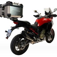  Ducati Multistrada V4 - V4S 2025/2026 Top case en Titane, couleur naturel avec plaque spécifique incluse Capacité Litres 35