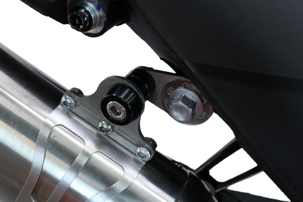 GPR exhaust compatible with  Zontes 703 F 2025-2026, Furore-X Titanio Nero, Slip-on exhaust including removable db killer and link pipe, not EPA-compliant 