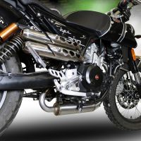 Pot echappement compatible avec F.B. Mondial Sport Classic 125 -Pagani 1948 2021-2023, Decatalizzatore, Suppresseur de cataliseu, décatalyseurr, article sans homologation 