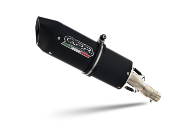 Pot echappement compatible avec Kawasaki Versys 650 2006-2014, Furore Nero, Échappement légal, homologué,silencieux avec db killer amovible et tuyau de liaison spécifique 