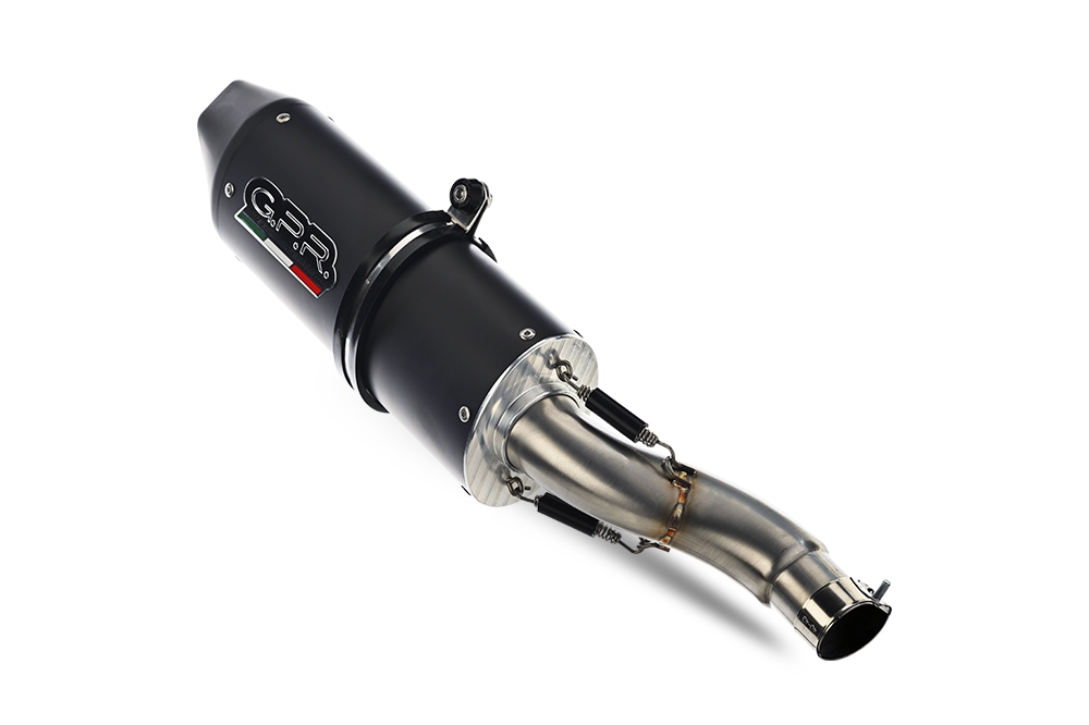 Exhaust compatible with Yamaha Tracer 700 2016-2019, Furore Nero, Full system exhaust, including removable db killer 