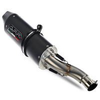 Exhaust compatible with Yamaha Tracer 700 2016-2019, Furore Nero, Full system exhaust, including removable db killer 