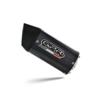 Exhaust compatible with Suzuki GSX-S 1000F 2017-2020, Furore Evo4 Poppy, Slip-on exhaust including removable db killer and link pipe, EPA-compliant 