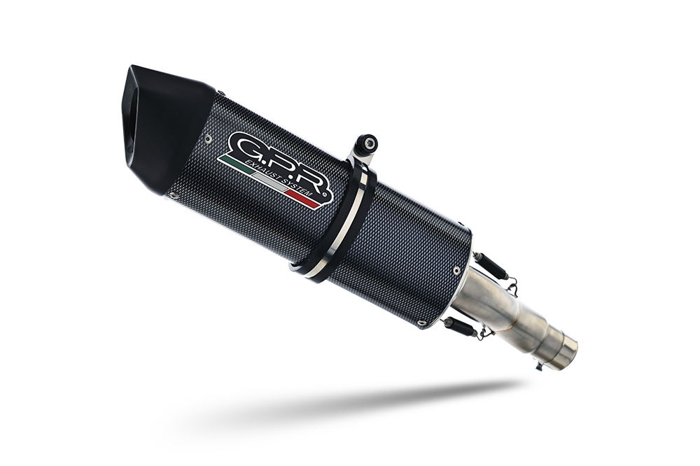 Pot echappement compatible avec Ducati ST3 2004-2007, Furore Poppy, Paire de pot d'échappement homologuées, livrées avec db killer amovible et raccords spécifiques 