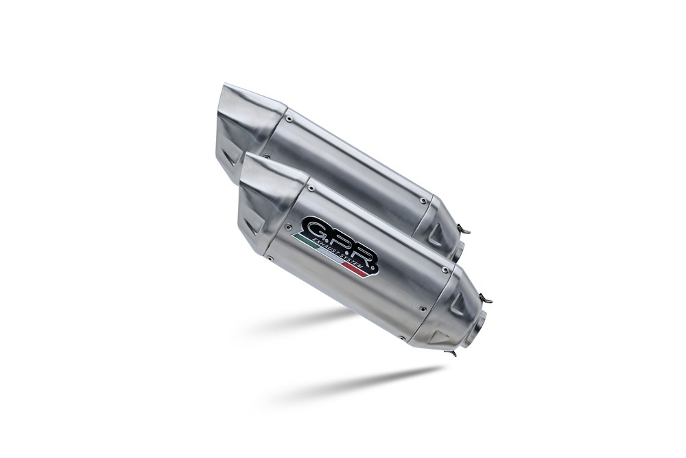 GPR exhaust compatible with  Ducati Multistrada 1100 2007-2009, Furore-X Inox, Dual slip-on including removable db killers and link pipes, EPA-compliant 