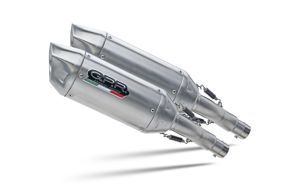 GPR exhaust compatible with  Ducati Multistrada 1100 2007-2009, Furore-X Inox, Dual slip-on including removable db killers and link pipes, EPA-compliant 